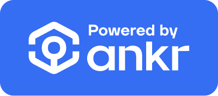 Ankr decentralized infrastructure black blue logo